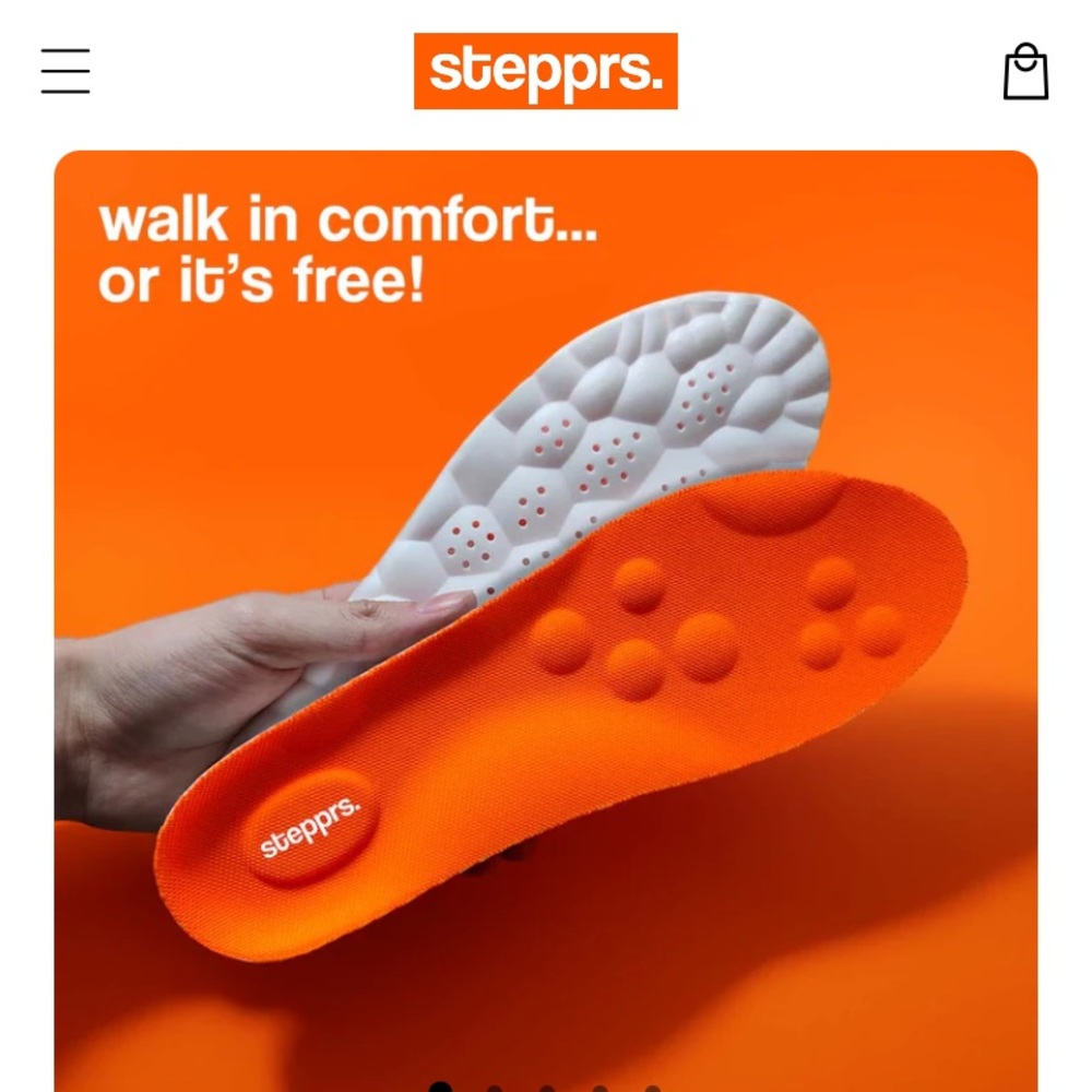 Stepprs massage insoles new inpackage men’s 15 Womens 16